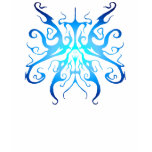 Tribal Elegance Tattoo - Blue Hue shirt