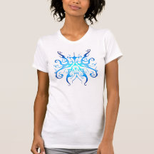Tribal Elegance Tattoo - Blue Hue shirt