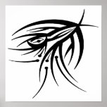 Tribal Eye Tattoo Poster posters