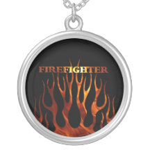 Tribal FF Flames Personalized Necklace