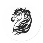 Tribal Fire Horse stickers
