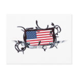 Tribal Flag USA Postcard