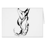 Tribal Fox Tattoo Design cards