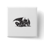 tribal gargoyle design buttons
