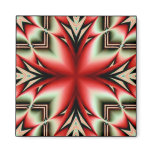 tribal geo flower magnet