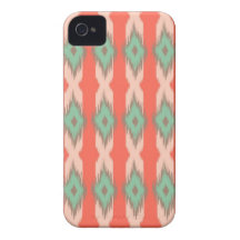 Tribal geometric diamond stripe ikat Aztec pattern iPhone 4 Case-Mate Case