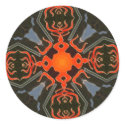 Tribal Ghost Flames stickers