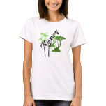 Tribal Giraffe - Green t-shirts