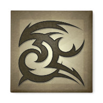 Tribal Gust Square Magnet