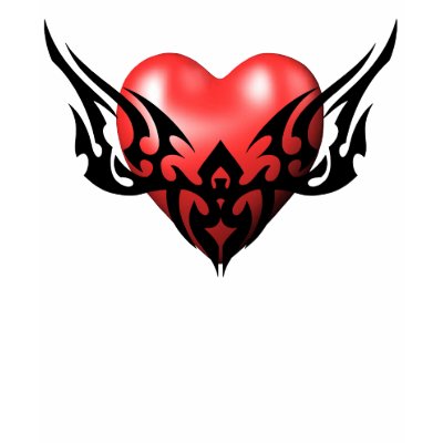 Tribal Heart Long Sleeve T-Shirt