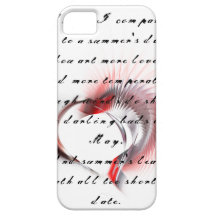 Tribal Heart with Shakespeare's sonnet 18 Case For The iPhone 5