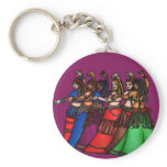 Tribal Line Belly Dancers Key Chain