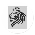 TRIBAL LION stickers