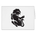 Tribal Lion Tattoo Design cards