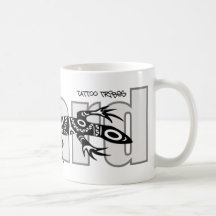 Tribal lizard mug
