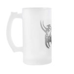 TRIBAL LOGO Frosted 16 oz. Beer Glass mugs