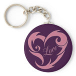 TRIBAL LOVE HEART keychains