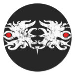 Tribal Mane Round Sticker