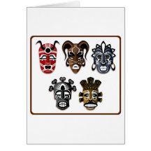 Tribal Masks Card