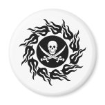 Tribal Pirate Fridge Magnets