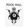 tribal pool hall post card