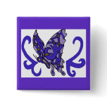 Tribal prp/blu butterfly buttons