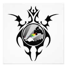 tribal quads custom invites