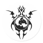 tribal quads stickers