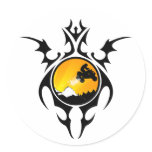 tribal quads stickers