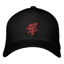 tribal red dragon baseball cap