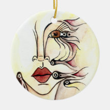 Tribal Robot Ornament