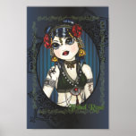 Tribal Rose Belly Dancer Illustration Art Print