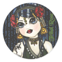 Tribal Rose Fusion Bellydance Stickers