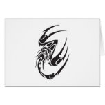 Tribal Scorpion Tattoo Design cards