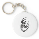 Tribal Scorpion Tattoo Design Keychains