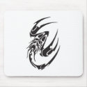 Tribal Scorpion Tattoo Design mousepads