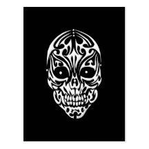 Tribal Skull Postcards