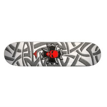 Tribal Skull Skateboard Deck