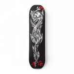 Tribal Skull with Blood Splatter skateboards