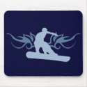 tribal snowboarding. mousepads