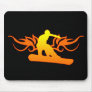 tribal snowboarding. mousepad