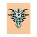 TRIBAL SOCCER BALL postcards