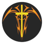 TRIBAL STYLE CROSS AND ANGEL stickers