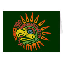 Tribal Sun Eagle Greeting Card