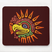 Tribal Sun Eagle Mouse Pad
