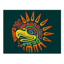Tribal Sun Eagle Post Card