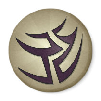 Tribal Switchback Round Magnet