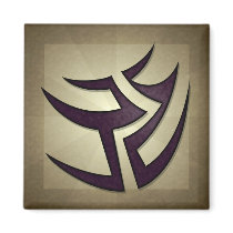 Tribal Swtichback Square Magnet