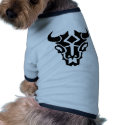 Tribal Tattoo Cow Skull pet clothing
