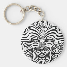 Tribal Tattoo Design - New Zealand Maori Key Chains